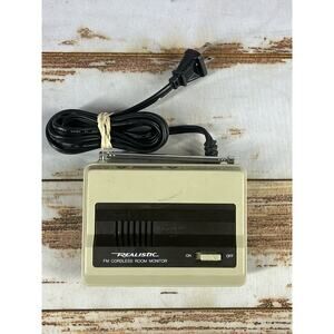 REALISTIC FM Cordless Baby ROOM MONITOR- Model 43-202 Used